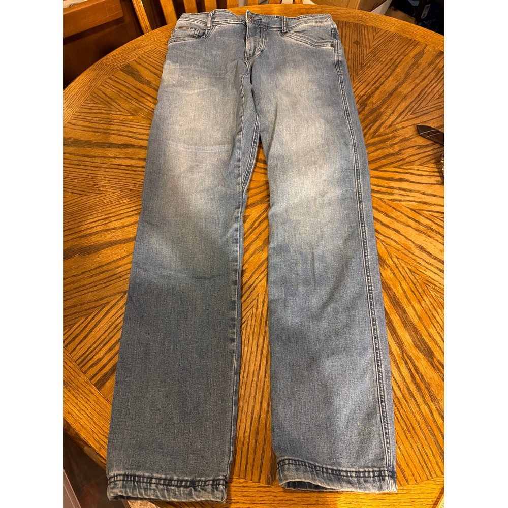 Kuhl Mens Straight Leg Jeans 32x34 Light Wash Blue Rugged Denim Pants